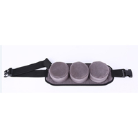 Moxa Burner Holder-Padded cloth holding three metal burners (included)